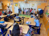 Na lekcji pokazowej w klasie pierwszej